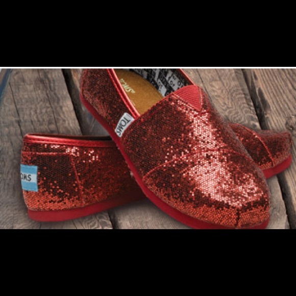 Red Sparkle Toms