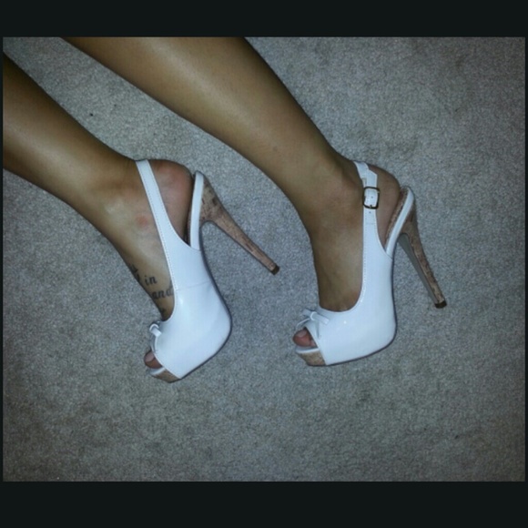 anna Shoes - open toe sling back heels