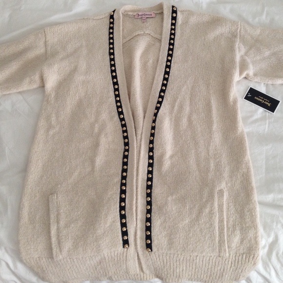 Juicy Couture Cream Cardigan with embellishments