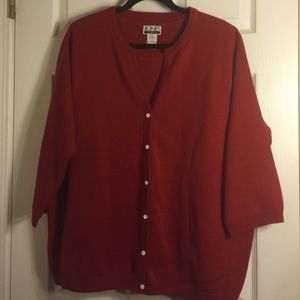 Red sweater set