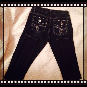 👖Yom Yom Denim Co. straight leg dark denim jeans