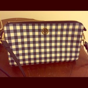 Tory Burch Gingham Robinson Crossbody