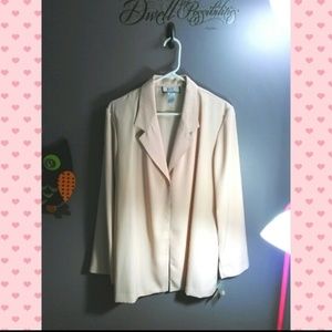 New Blush Pink Long Blazer