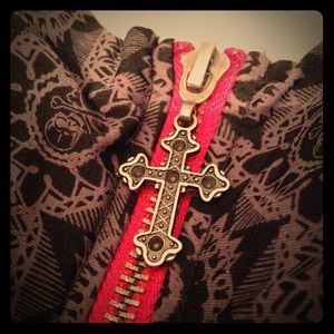 Tribal pattern 1-piece swimsuit