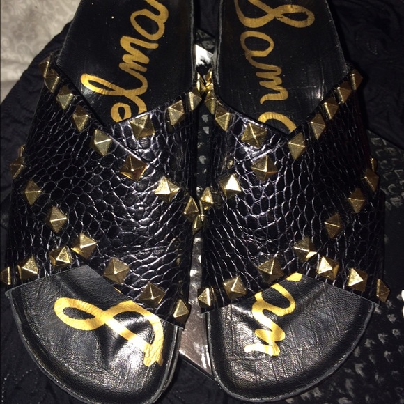 Sam Edelman Arina sandals-gold studded-