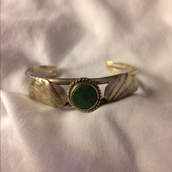 Turquoise silver cuff