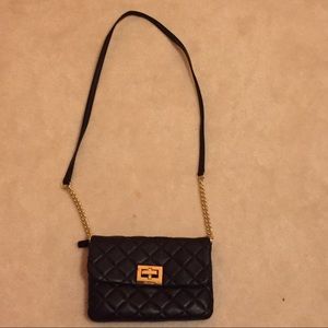 Calvin Klein Quilted Black Crossbody Purse