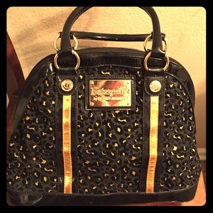 Betsey Johnson Black/Gold Purse