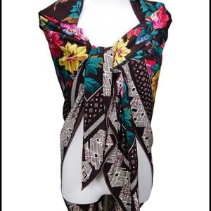 Tiffany & Co Silk Floral Scarf, Colorful