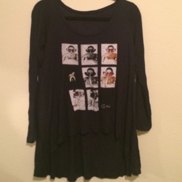 Long Sleeve High Low Top