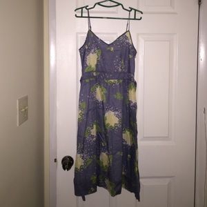 Banana Republic Blue Floral PETITE Dress