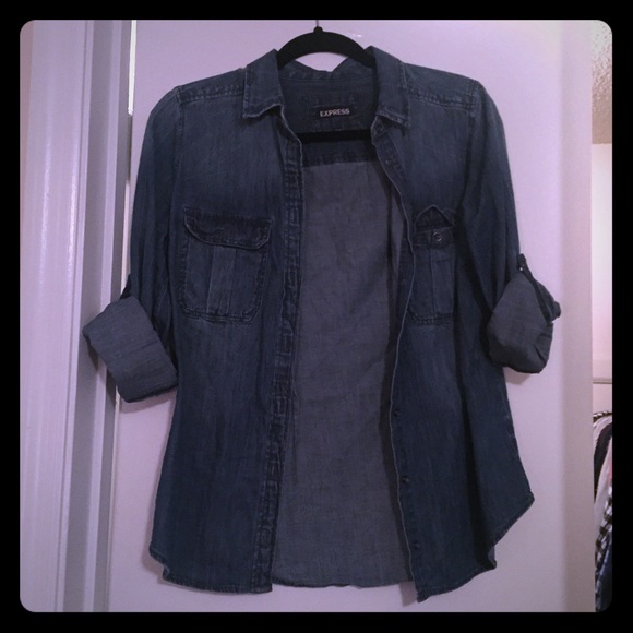 Dark denim shirt