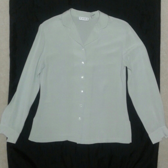 Button up silk top