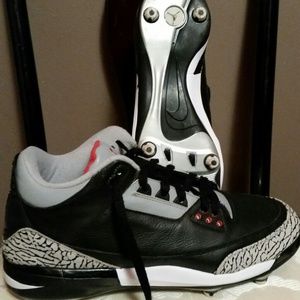 Jordan III 3 Cleats sz 12