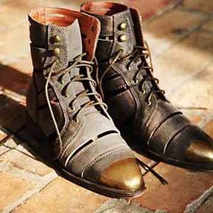 New Jeffrey Campbell Slashed Cap Toe Boots