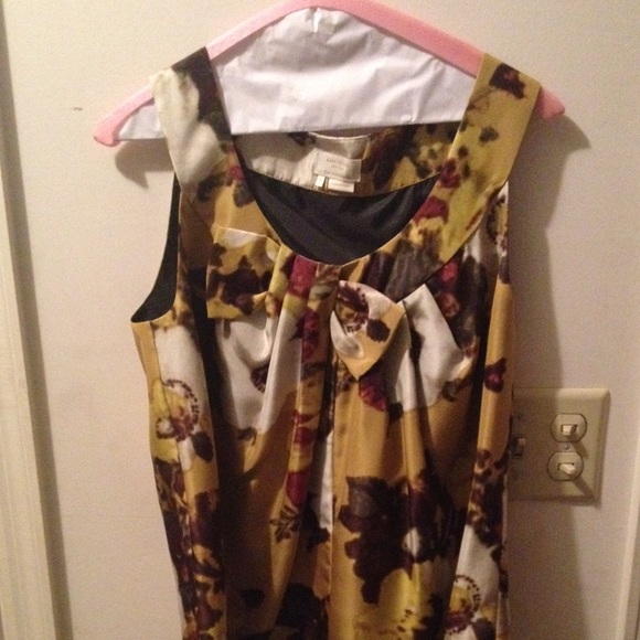Kate spade silk sleeveless floral blouse