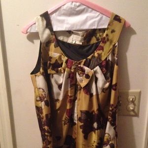 Kate spade silk sleeveless floral blouse