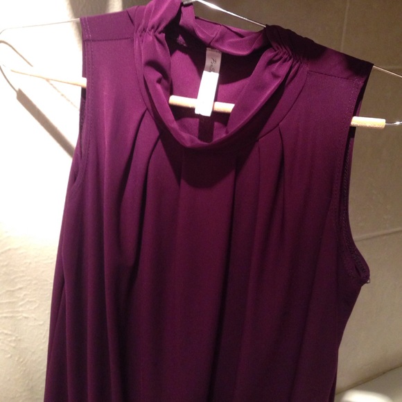 Purple sleeveless top