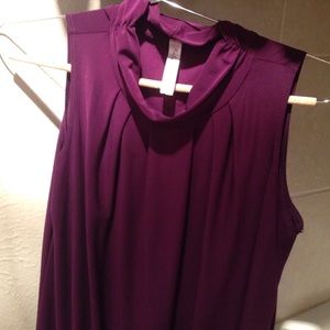 Purple sleeveless top