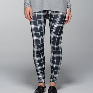Lululemon Varsity plaid Wunder Unders