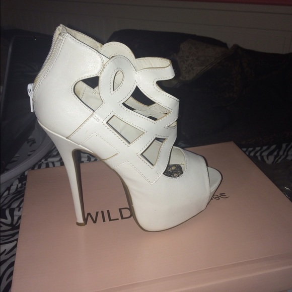 Really cute all white heels