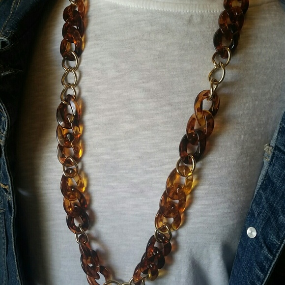 Tortoise Shell Necklace Premier Designs "Margot"