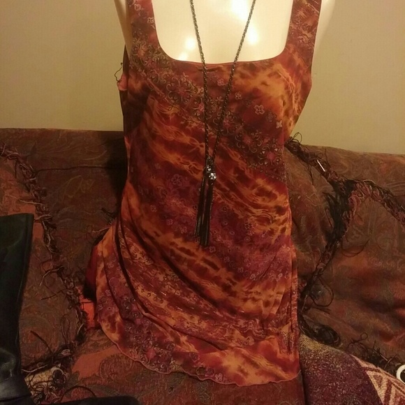 Dress with two layers of gorgeous. 100% polyester