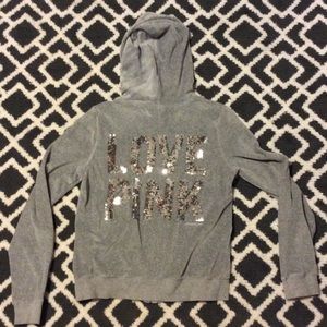 Victoria's Secret Bling zip up hoodie
