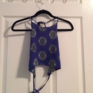 Tobi backless crop top