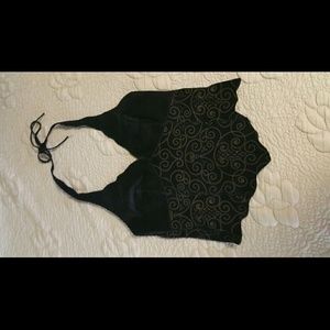 Bebe genuine leather top