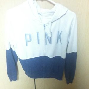 VS PINK Color block Zip-up