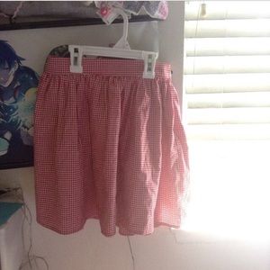 American Apparel Red Picnic Skirt