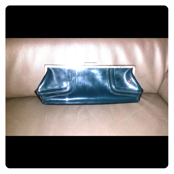 NINE WEST navy blue clutch