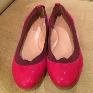 Banana Republic Patent Berry Pink Ballet Flats!