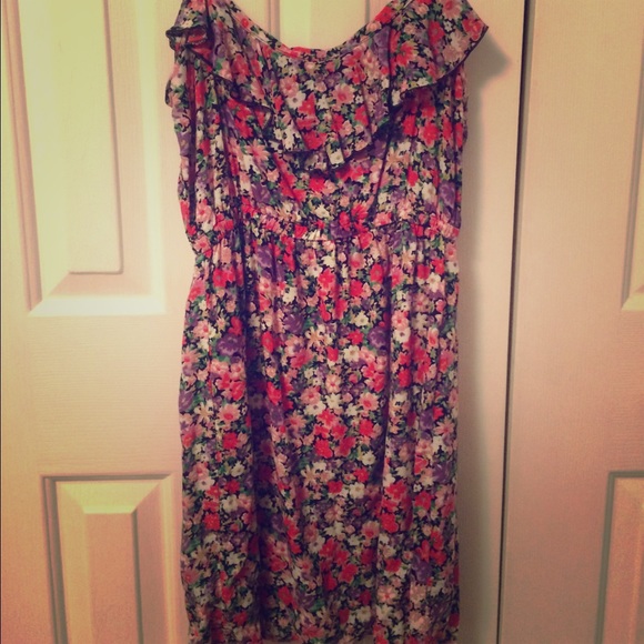 Floral spaghetti strap dress