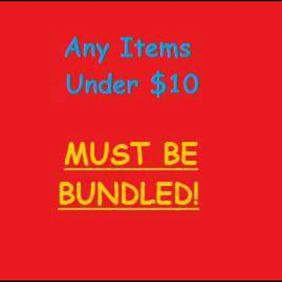 Please bundle all items under $10