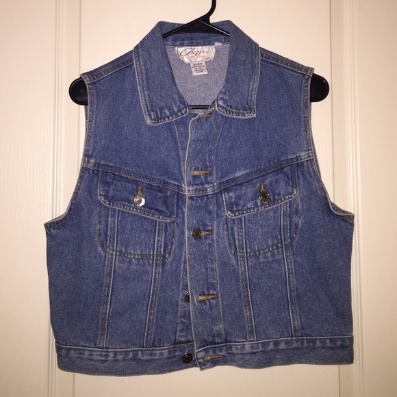 vintage denim vest