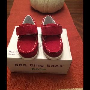 Beautiful red toddler moccasins