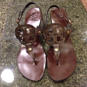 Tory Burch Kitten Heel Sandals