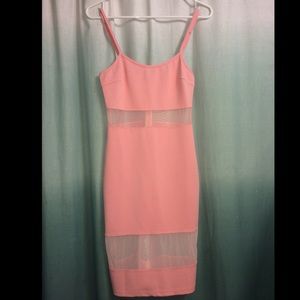 Corral color tight dress.