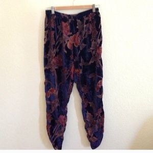 Sheer harem floral pants