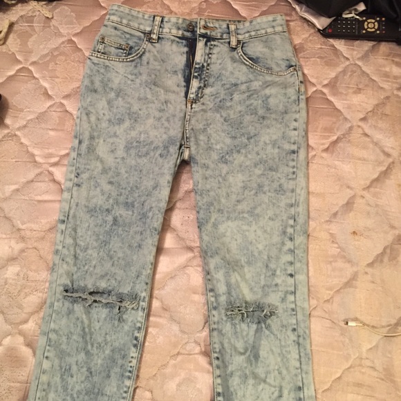 Stretch Denim High Rise Ankle Skinny Jean