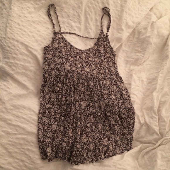 Floral Black and White Jada Dress