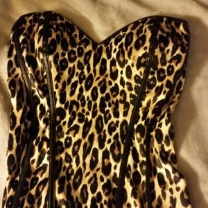 Charlotte Russe cheetah corset