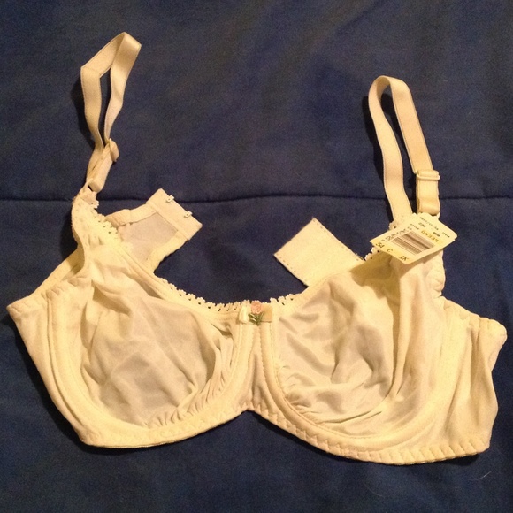 Cute bra with embroidered rose
