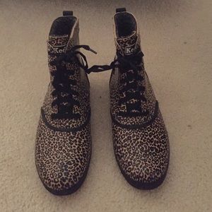 Leopard Keds rain boots