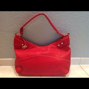 ETIENNE AIGNER RED LEATHER PURSE