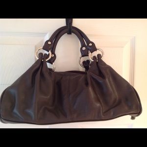 SOFT BROWN LEATHER HANDBAG EXPRESS