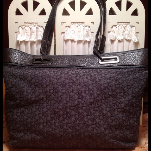 DKNY Fabric and Leather Handbag