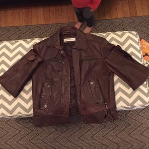 Zara Brown Leather Jacket
